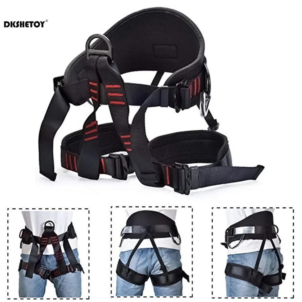 Professional Safety Belt Harness Aerial Work Safety Harness Lanyard On Back Half Seat High-altitude Rock Climbing Construction