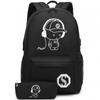 KONO E6879 Waterproof Laptop Backpack with Built-in Wallet, 15.6 Inch School Backpack, Black