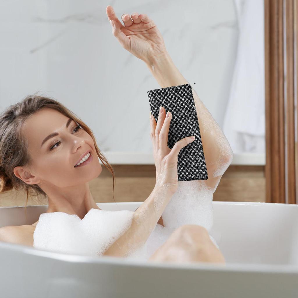 Exfolierande badhandduk Kroppsexfolierare Handduk Kropp Ryggtvättduk Handduk Japansk Gnuggande Tvättlapp Badrumstillbehör