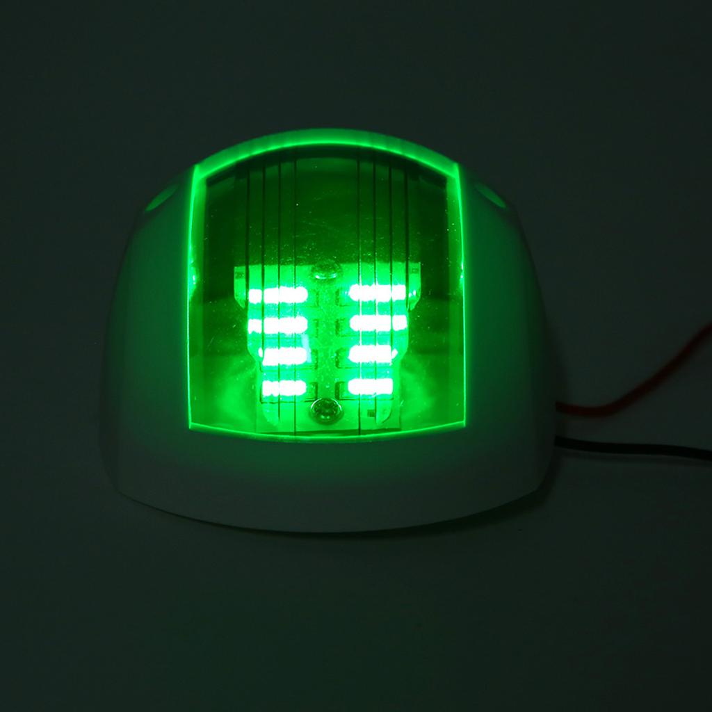 Paar Signallampen 3W LED Navigationswarnleuchte für Marineboot Yacht Rot Grün
