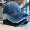 Unisexová džínsová snapback baseballová čiapka so šiltom - Y2K kórejský štýl pre otcov