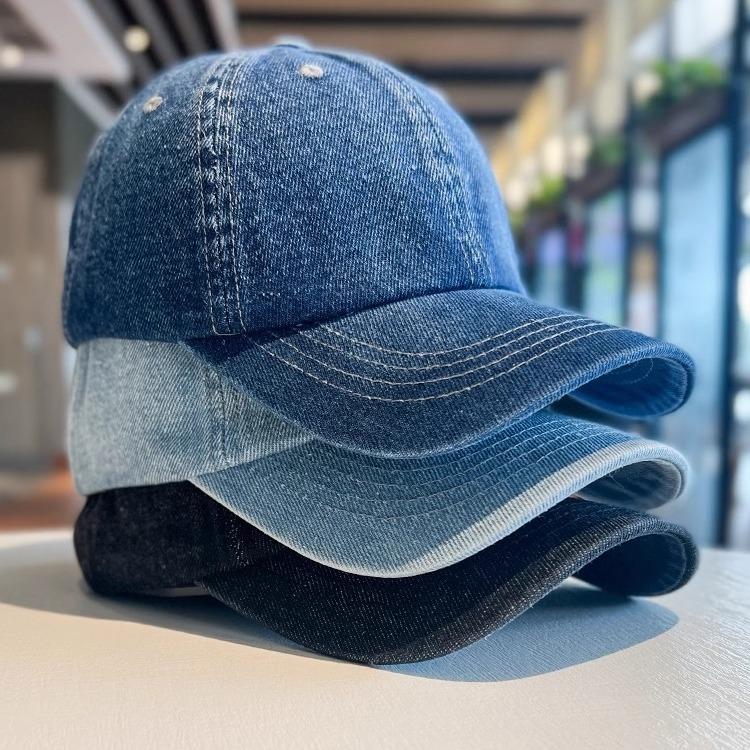 Unisexová džínsová snapback baseballová čiapka so šiltom - Y2K kórejský štýl pre otcov