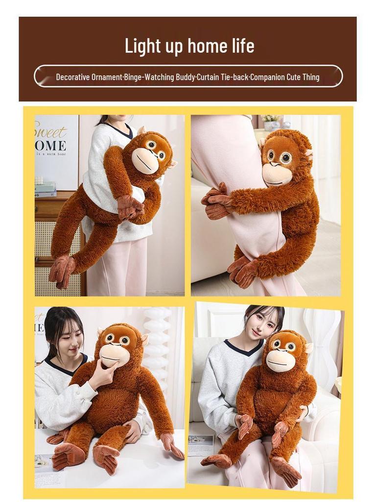 Plush Monkey Doll Curtain Tieback - Adorable Gift and Decorative Toy