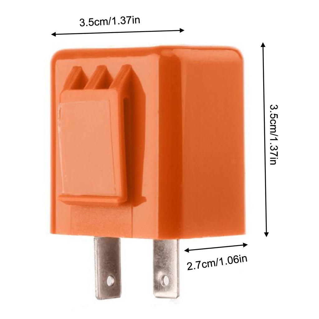 Turn Signal Flasher Relay Electronic Led Flasher Relay 2 Pin LED Turn Signal Flasher Relay With Adjustable Speed For Motorcycle