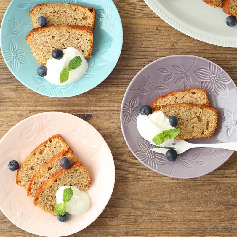 EAST table Plate Purple 16.5cm Floral Made in Japan Microwave safe Dishwasher safe 712-035-03