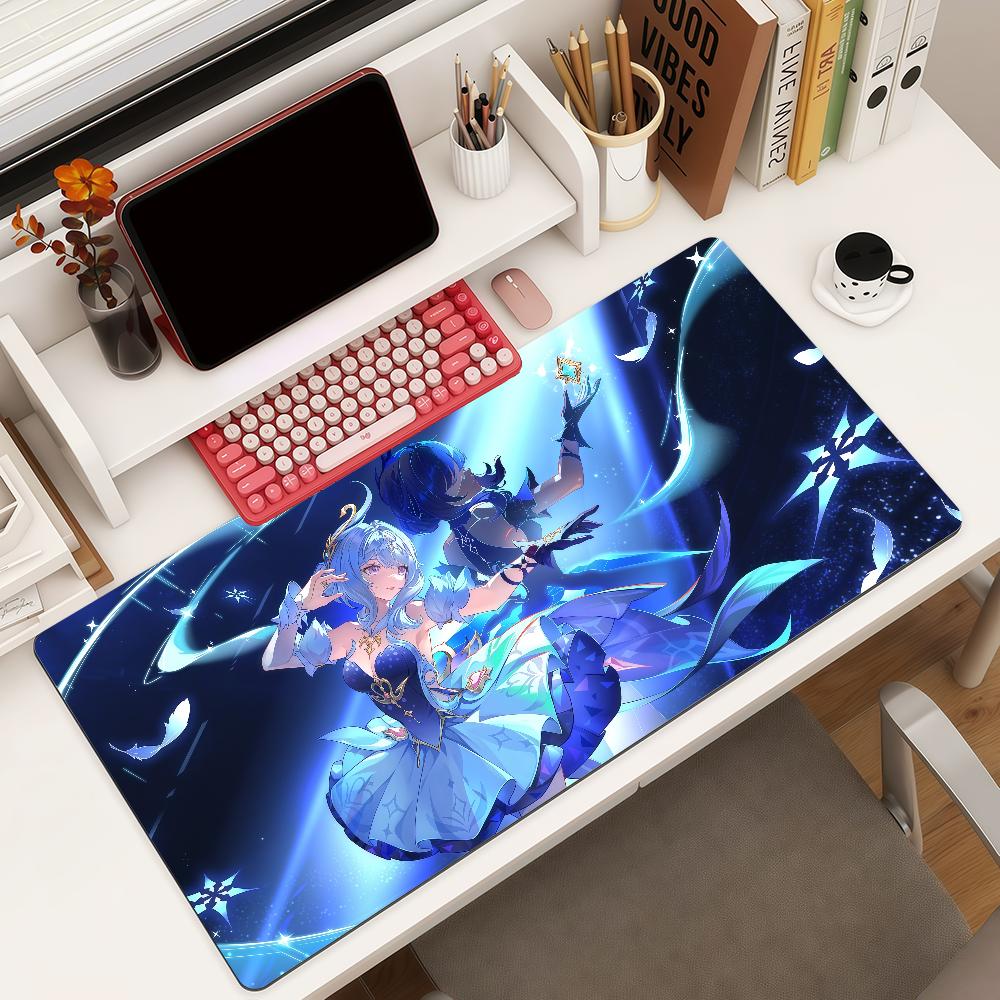 Genshin Impact Odette Mouse Pad Square Office Gaming Desk Mat Waterproof Non-Slip Rubber Decorative