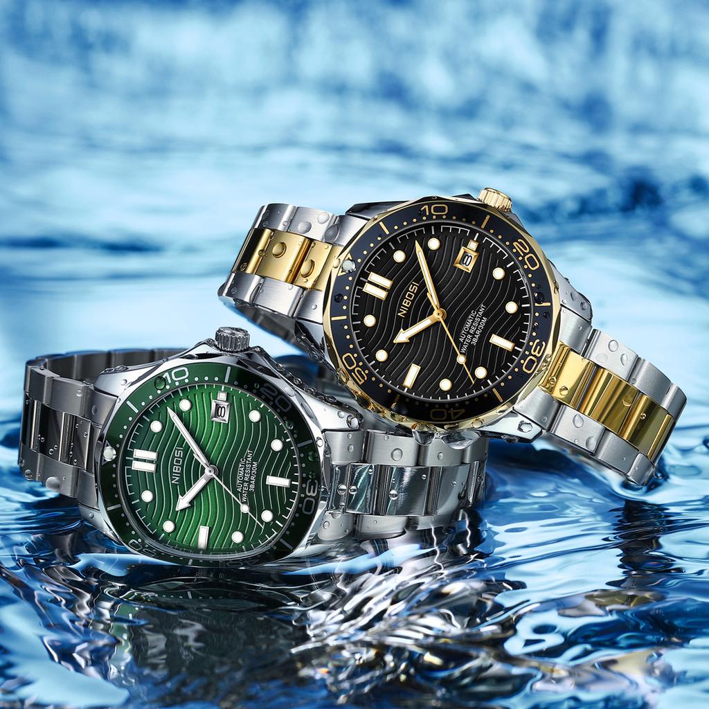 Fashion New Men'S Quartz Watch Rotatable Outer Ring Watch Steel Belt Quartz Watch Men'S