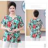 Summer Women's Print Blouse Loose Short Sleeve T-shirt Round Neck Plus Size Blouse 3XL-8XL