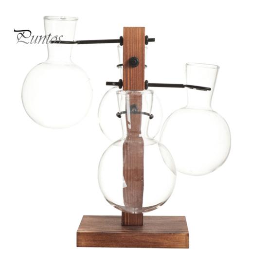 

1 комплект станции для размножения растений с 4 стеклянными вазами, террариум для комнатных растений, гидропонный держатель для цветов, контейнер для растений, декоративный стол Round