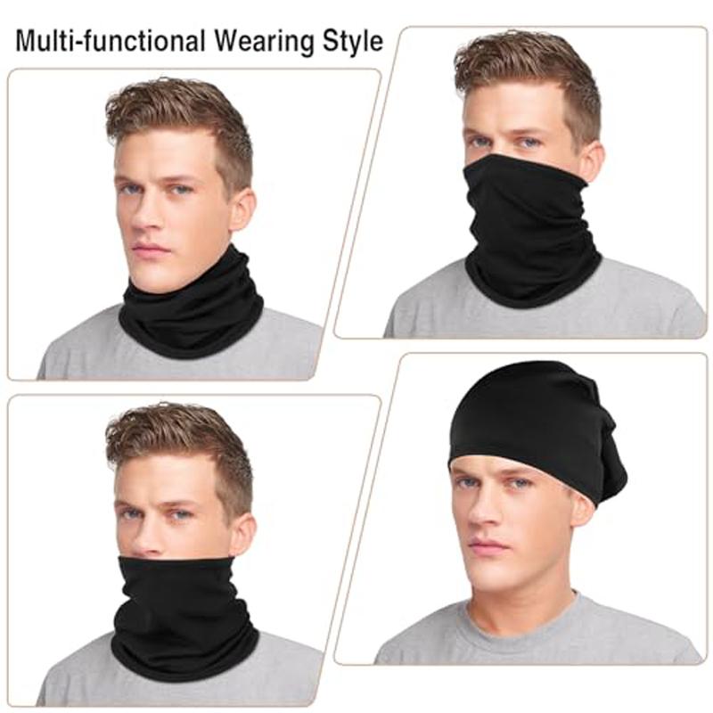 Winter neck warmer, unisex windproof face mask with fleece lining, suitable for hiking, skiing, cycling, and ice fishing