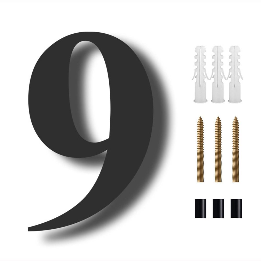 

Адрес Номер таблички с набором для ногтей 8 Плавающий номер дома Садовая дверь Современные номера домов