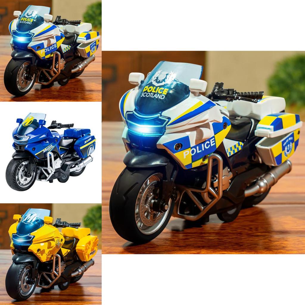 Boys Ride On Metal Motorcycle Toy With Light Sound Effects For Ages 3 And Up