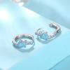 Japan and South Korea's new cute turtle earrings, micro-inlaid zircon oil drop jewelry, marine fresh chic jewelry