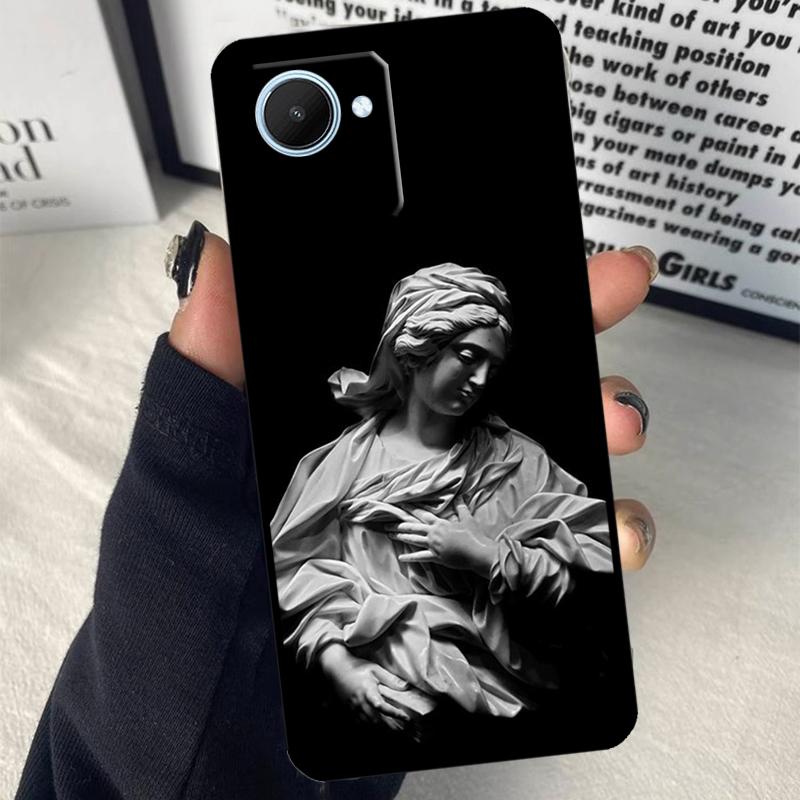 

Greek Aesthetics Plaster statue For Realme C63 C71 C55 C67 C51 C75 C61 C65 C53 10 11 12 13 14 15 Pro Plus GT6 GT7 Pro Case Realme C25 C25s