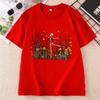 Skeleton Dancing Wildflower Tshirt Unisex Botanical Floral Cottagecore Nature Lover Tshirt Casual Round Neck Short Sleeve Tees