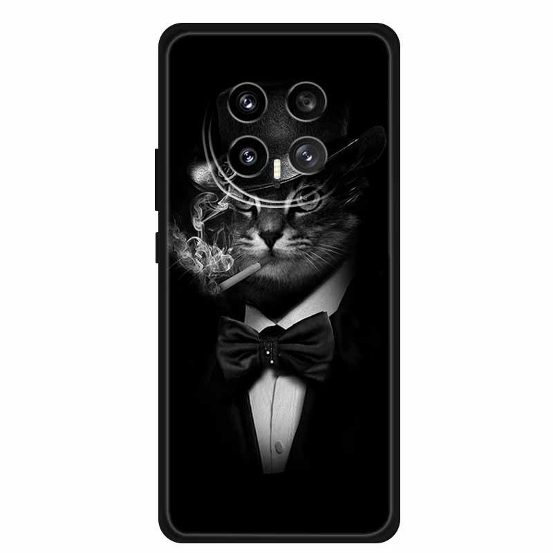 For Honor Magic8 5G 2025 Phone Case 6.58" Tiger Lion Cats Soft TPU Black Silicone Back Cover For Honor Magic 8 Fundas Shockproof