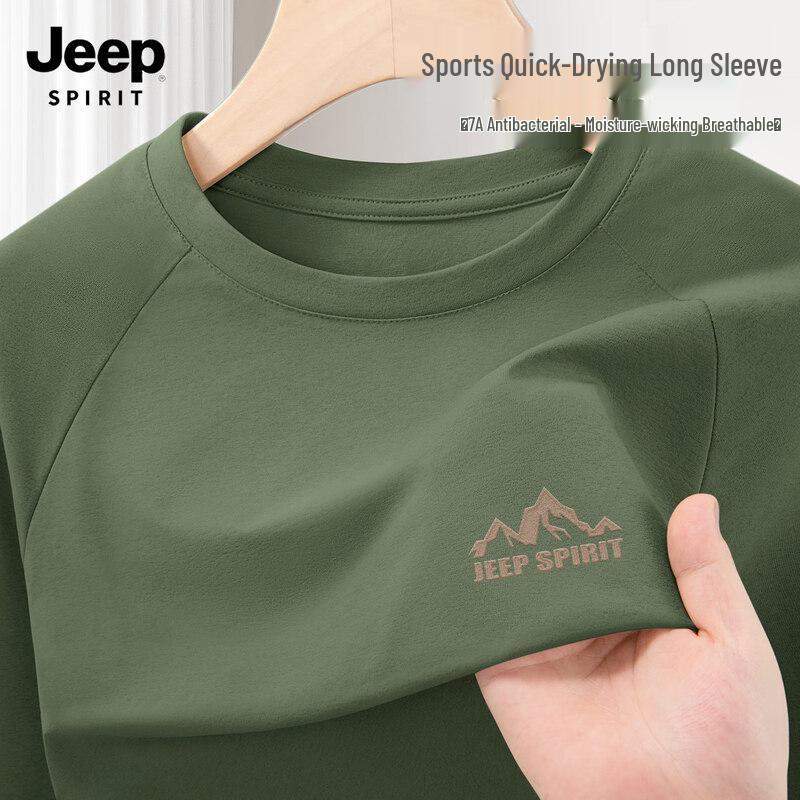 JEEP SPIRIT Men s Quick-Dry Long Sleeve T-Shirt 3XL