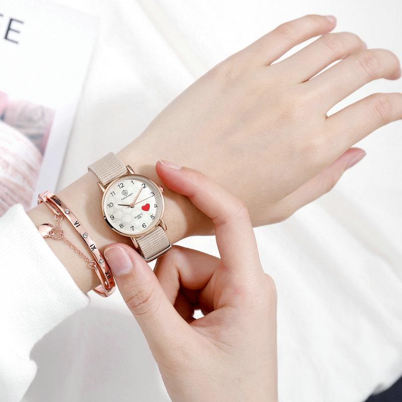 Style, Temperament, Girl Watch, Student Girlfriend, Simple Casual, Retro Style, Junior High School Student Small Quartz Watch