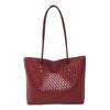 Grenzüberschreitende gewebte Handtasche mit großem Fassungsvermögen für Damen, 2025 neue Vintage- vielseitige Schultertasche mit Unterarmgriff und Tragetasche.
