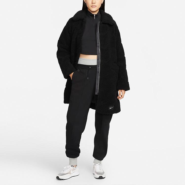 Nike Women's Icon Clash Polar Fleece Long Jacket Black DD5089-010