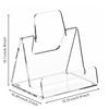 Acrylic Brochure Display Stand Stable Triangular Support Countertop OpenFrame