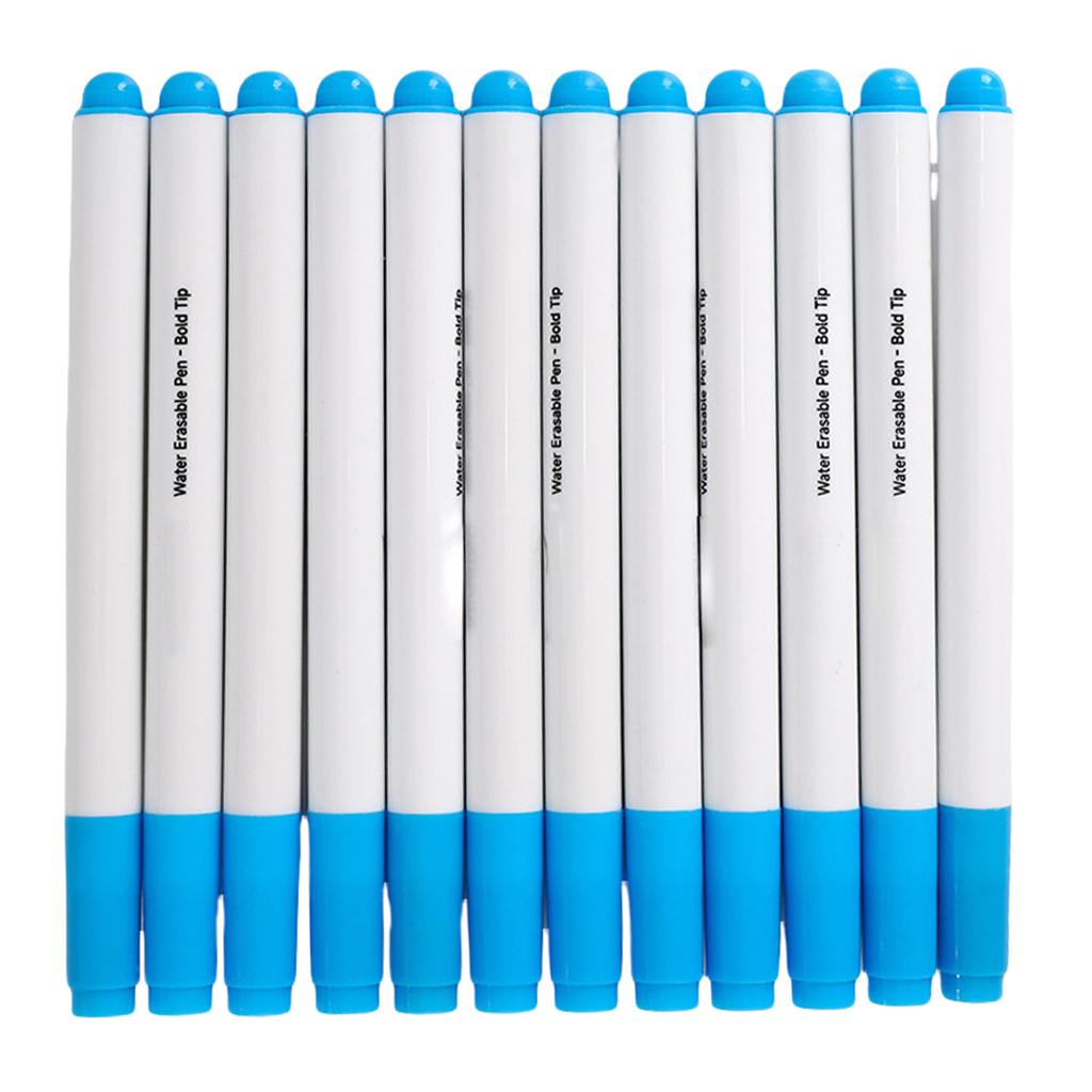 12 Pcs Washable Fabric Markers Erasable Sewing Markers Water Soluble Pen Fabric Marking Pen Sewing Supplies for Quilting