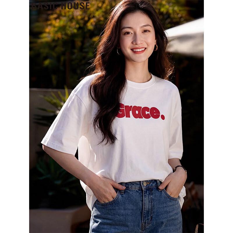 Basic House Women s Graphic Cotton T-Shirt M