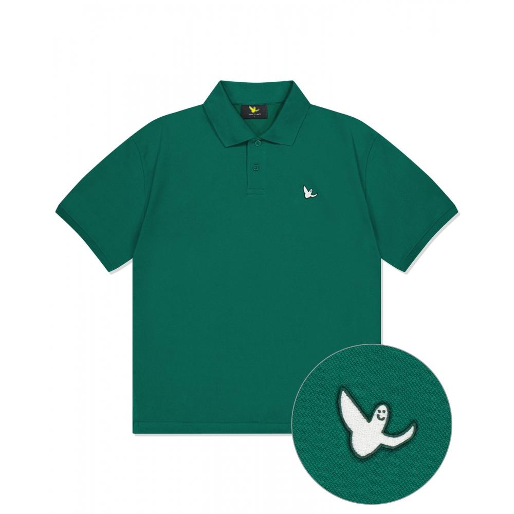 

WHATITISNT Футболка с короткими рукавами Angel Polo, зеленая