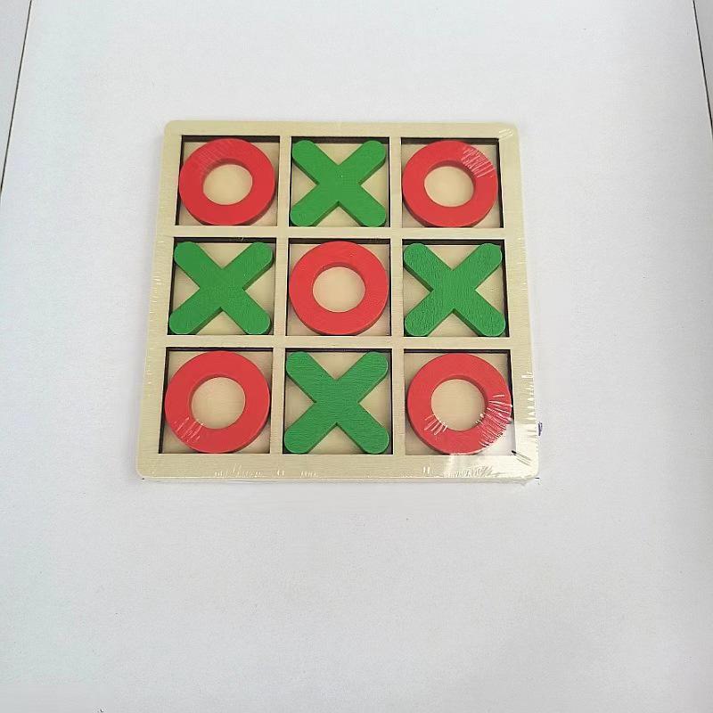 

Wooden Tic-Tac-Toe XO Noughts and Crosses Game for Children s Logic and Early Education