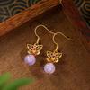 Aieryuan Butterfly Stud Earrings - Women's Retro Chinese Style, Versatile Niche Light Luxury Accessories.