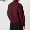 INCERUN Autumn Men Lapel Long Sleeve Buttons Down Jackets Coats