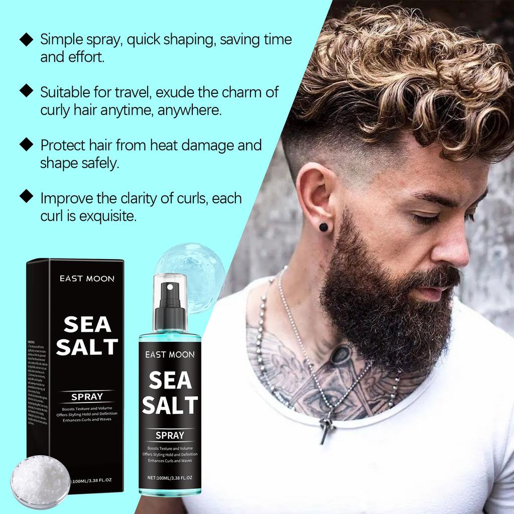 East Moon Sea Salt Curling Spray Long-lasting Elastic Curly Hair Lazy Refreshing Hair Spray