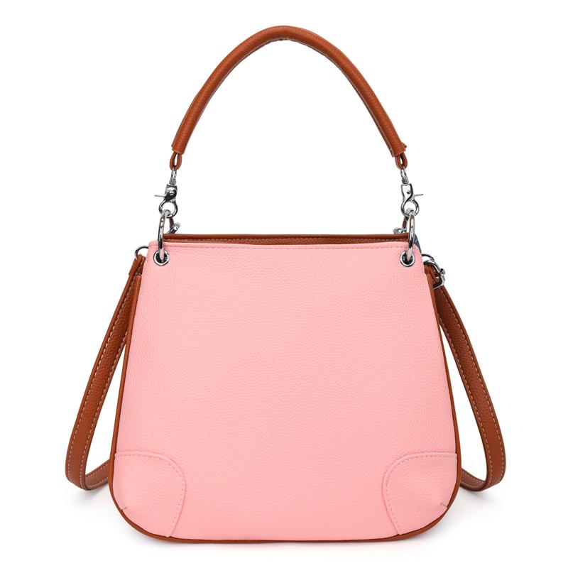 

Женская сумка-мессенджер в стиле пэчворк через плечо для офиса из искусственной кожи Женская сумка-тоут Женская роскошная сумка Модные элегантные сумки через плечо розовый