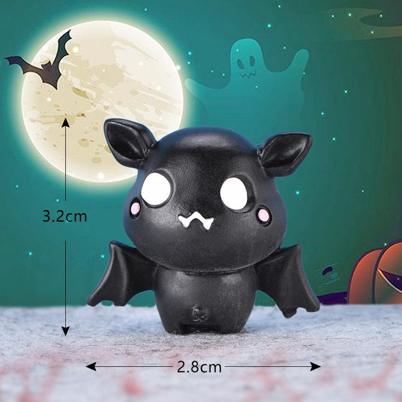 Micro-landscape Succulent Trinket Cute Pumpkin Lantern Ghost Vampire Keychain Halloween Trinket