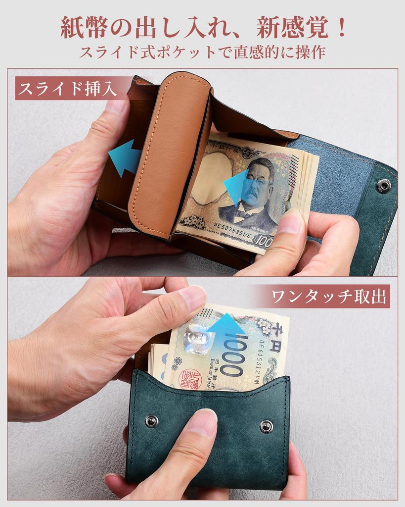 Modiko Bifold Genuine Pueblo Large Small Wallet for Increases Financial Popular Gift Men's Wallet, Leather, Compact, Capacity, Soft, Men, Luck,