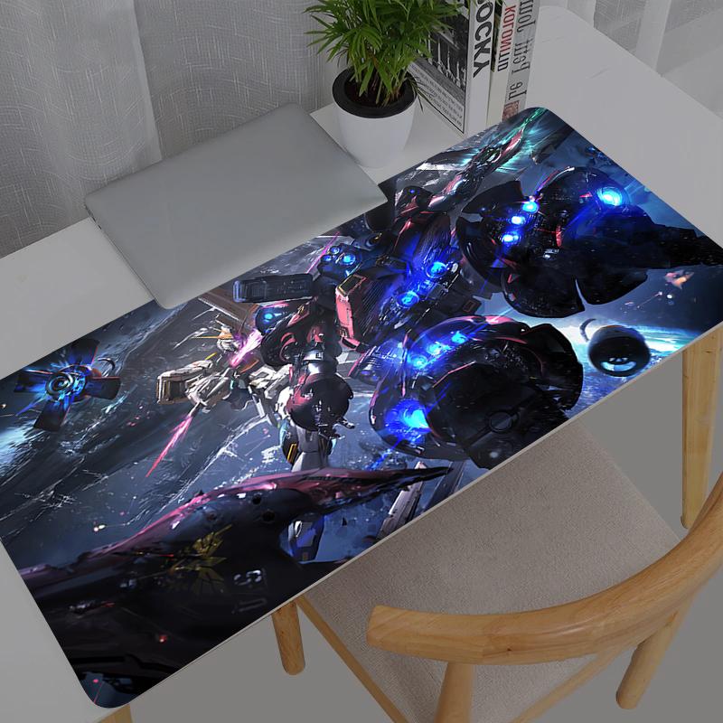 Large Gaming Mouse Pad Mobile Suit Gundam Anime PC Computer Gamer New Desk Mat For CS GO LOL XXL Laptop Kawaii Mousepad