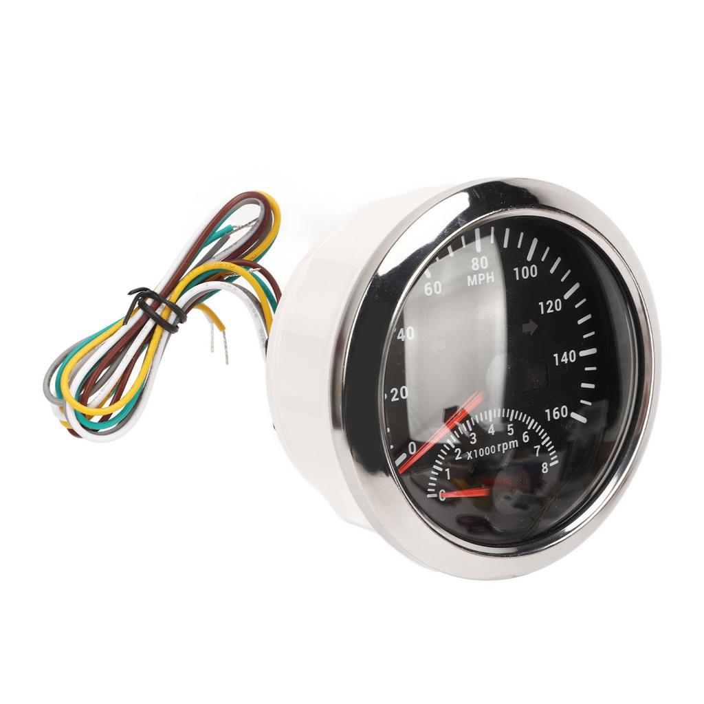 GPS Speedometer With Tachometer 8000RPM  9 To 32V IP67 Waterproof 0 To 160MPH Red Backlight Accurate for Boat ATV