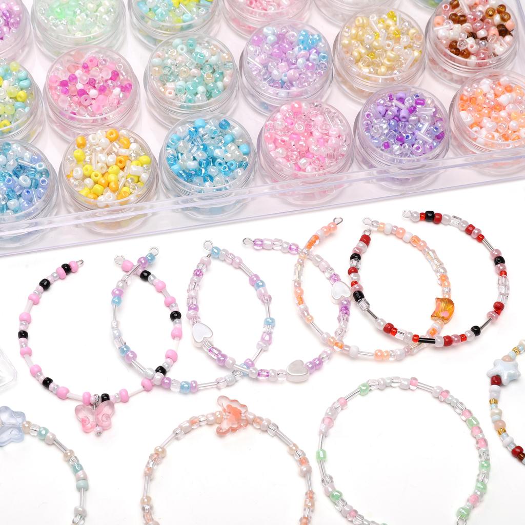 20g Glass Beads Mixed Color Seed Beads For Jewelry Making Accessories