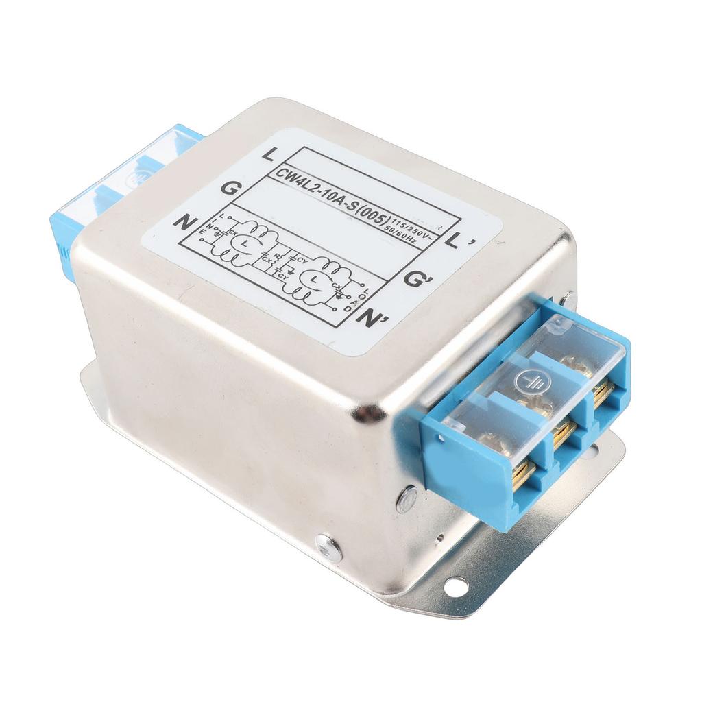 115V 250V 10A 50 60Hz Einpoliger Doppelpoliger Einphasen-Netzleitungs-EMI-Filterklemme