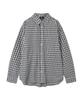MOZMOZ Soft Basic Light Check Shirt Black