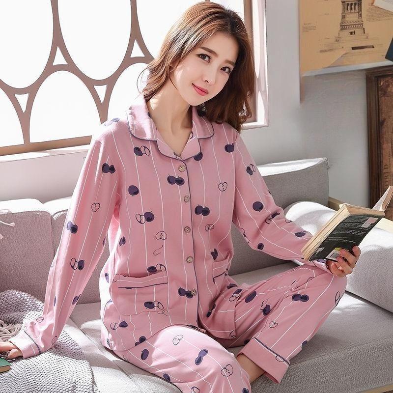 Women's  Pajamas - Long-Sleeve, Lightweight Home Suit for Spring and Autumn