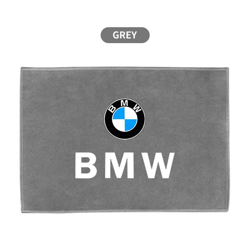 YAMHS1 New Car Drying Towel Suede Coral Velvet Double-sided Car Cleaning Cloth For BMW Performance F25 F26 F15 F16 E90 E91 E92 E60 E84