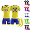 Ensemble Maillot de Football Homme Manches Courtes Respirant Uniforme d'Entraînement Athlétique avec Short et Chaussettes pour Équipes Sportives Clubs