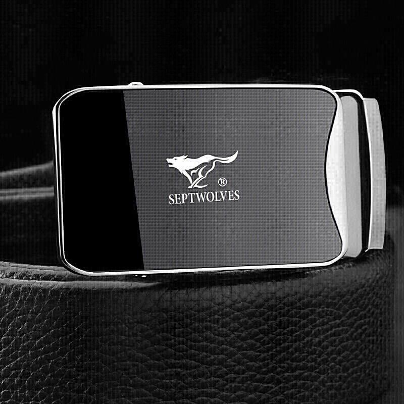 

Мужской кожаный ремень Septwolves с автоматической пряжкой 110-125