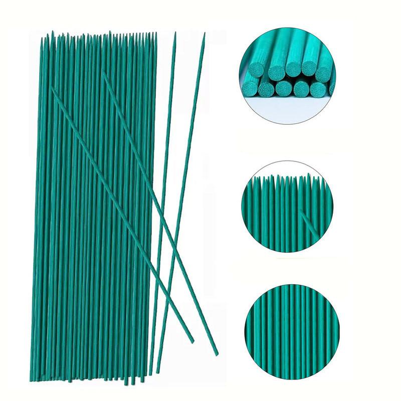 20 buc Bețișoare de bambus verde Suport pentru plante Tij pentru flori Tija de orhidee Bețe pentru plante pentru susținerea plantelor cățăratoare Orhidee Tomate