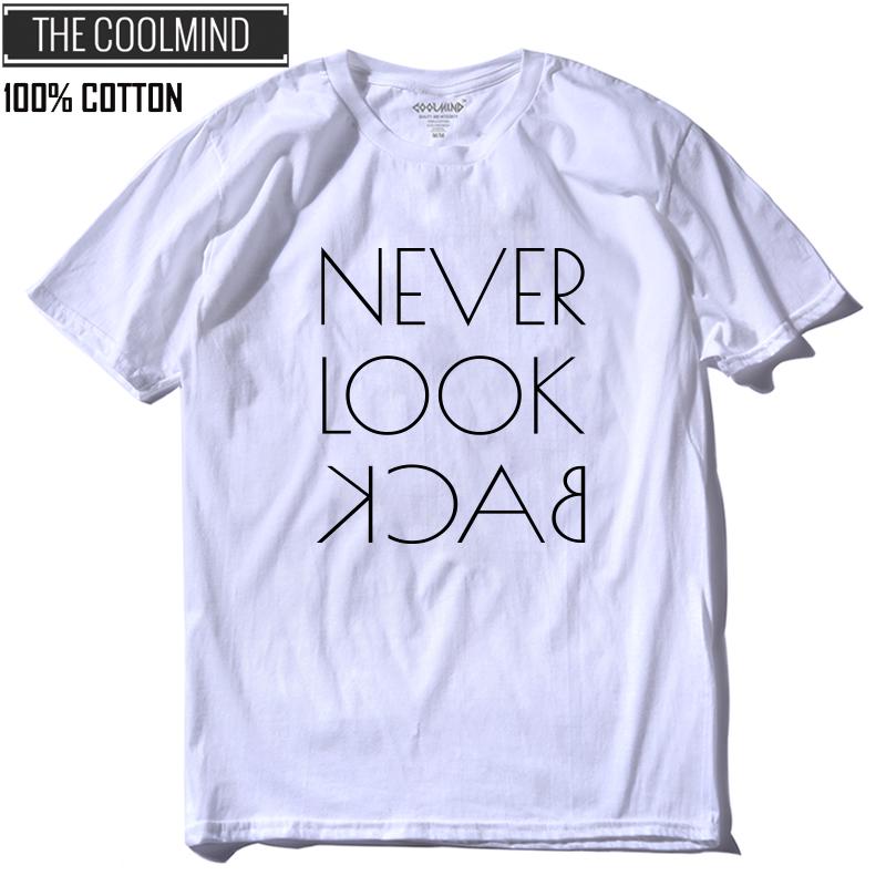 COOLMIND QI0129 100% Cotton Short Sleeve Funny T Shirt Casual Summer Mens Tee Shirts Loose O-neck Men Tshirt Streetwear T-shirt