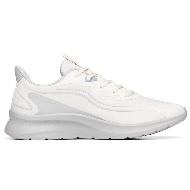 Anta Running Collection Cushioned Slip-Resistant Abrasion-Resistant Breathable Low-Top Running Shoes Men's White Gray Sneakers 912235581-2
