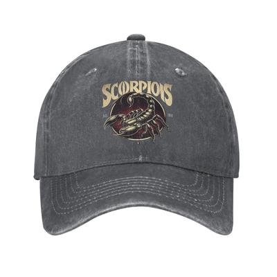 Washed Baseball Cap The Scorpions Rock Band Summer Trucker Hat For Female Male Y2k Cool Kpop Rock Sun Snapback Cap