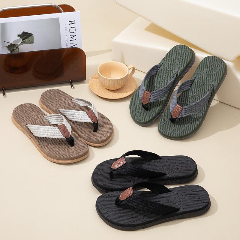 Summer Flatform Sandals For Men Outdoor Non-slip Beach Flip Flops Fashion New Soft Casual Home Slippers Bathroom Slippers