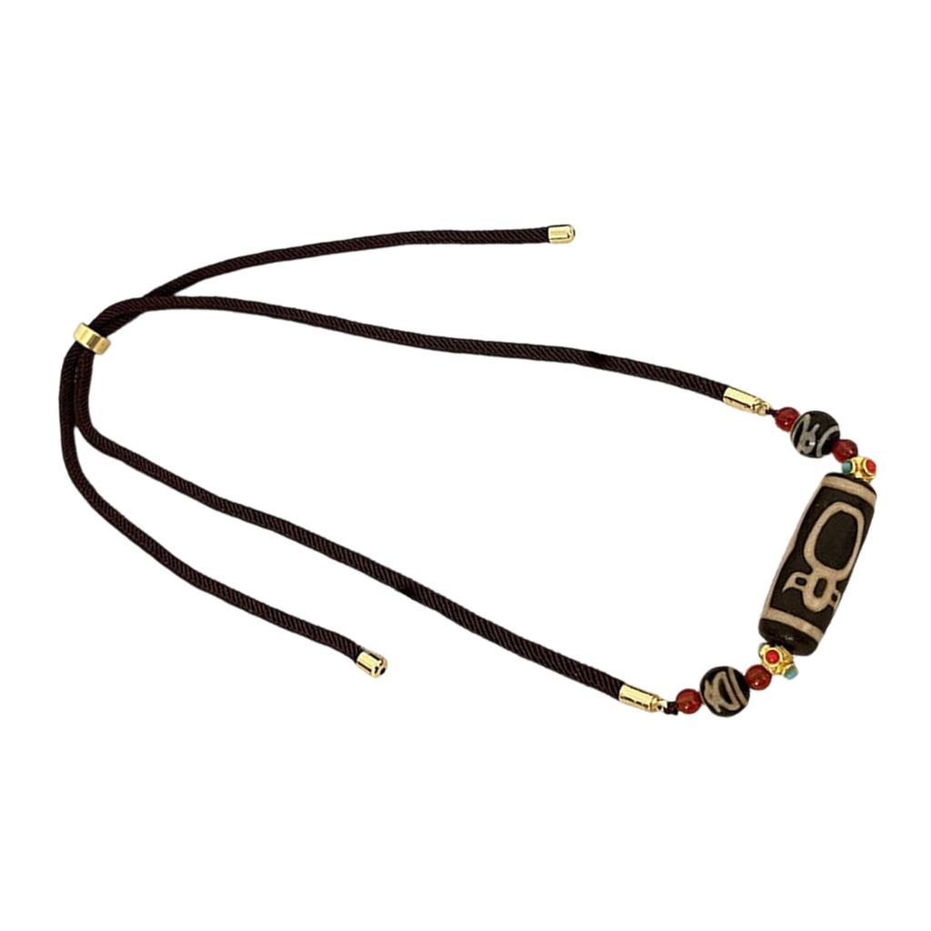 Tibetische Neun-Augen-Dzi-Perlenkette Handgefertigte Achat Spiritueller Schmuck Für Inneren Frieden Schutz Und Weisheit